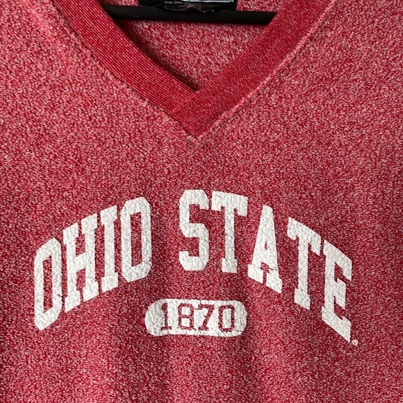 COPY - OHIO STATE WOOLEY TREADS VINTAGE 1870 PULLOVER   B- NECK Size S - Picture 2 of 5